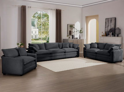 Elegant Oversized Sectional Sofa Set With Deep Seats And Flexible Layout