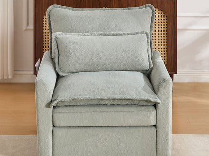 Modern Single Seat Accent Chair With Side Storage Pockets