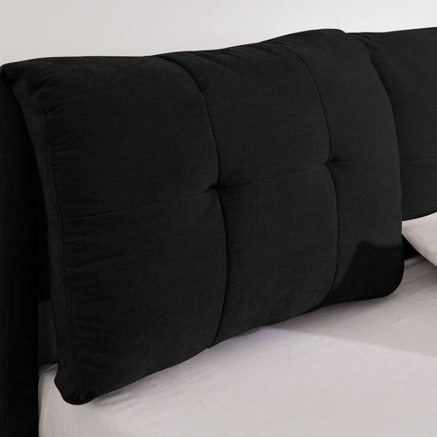 Storage Upholstered Hydraulic Platform Bed With Integrated Headboard