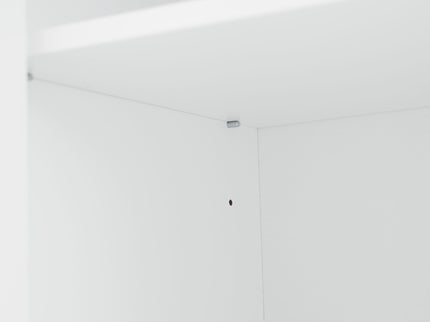 Freestanding Bathroom Vanity, Elegant Design With 4 Doors & 1 Drawer, Adjustable Shelves, Damping Hinges - White