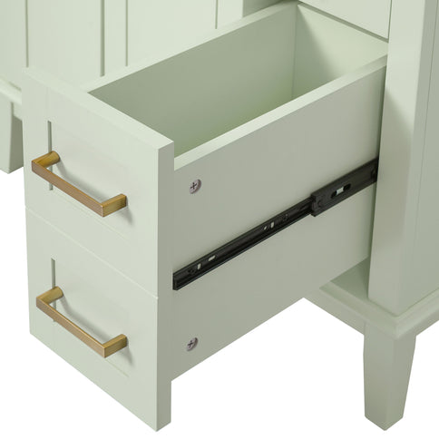 Modern Bathroom Vanity With Ceramic Sink, Soft Close Storage Cabinet