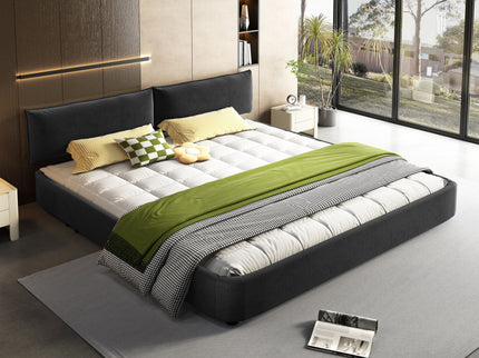 Cloud Bed Frame With Oversized Padded Movable Headboard