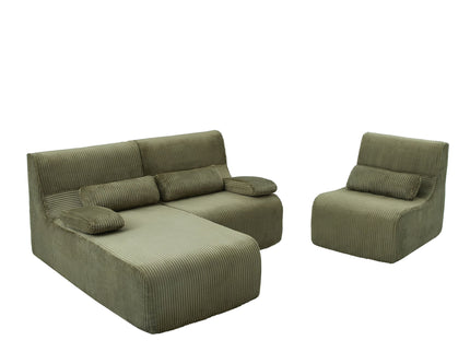 Oversized Sectional Sofa, Living Room Seating With Modular Design