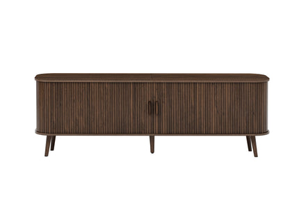 70" TV Stand, Media Center With Ample Storage - Dark Brown