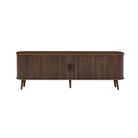 70" TV Stand, Media Center With Ample Storage - Dark Brown