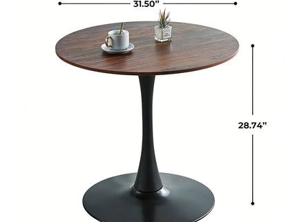 Mid-Century Tulip Table With Round Top, Pedestal Base