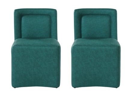 Vintage Upholstered Dining Chairs (Set of 2)