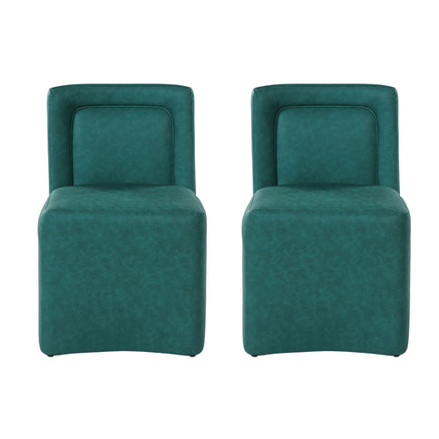 Vintage Upholstered Dining Chairs (Set of 2)