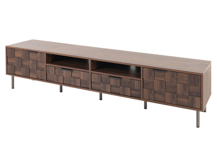 TV Stand With 2 Drawers, Media Console Table, Storage Cabinet With Cable Management