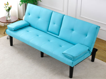 Sofa Bed With Foldable Design And Cup Holder