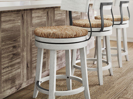 Stool With Natural Seagrass Seat