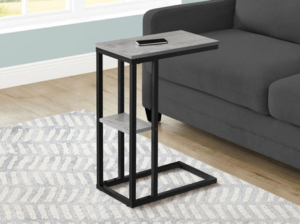 Accent Table, C - Shaped, Marble Look Contemporary & Modern Convenient Design