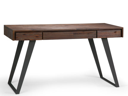 Lowry - Desk - Distressed Charcoal Brown