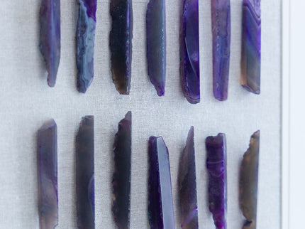 Grace Purple Agate Shadow Boxes Wall Art (Set of 2) - Multicolor