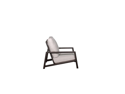 Verona - Seating Lounge Chair (Set of 2) - Dark Espresso / Gray / Off White