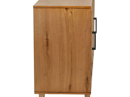 4 Door Sideboard With Dual Drawers - Natural