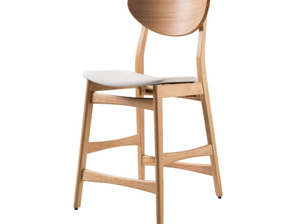 Retro Modern Counter Height Chair Set With Cushioned Seats