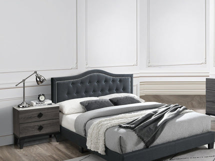 European Style Bed, Button Tufted Headboard
