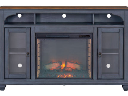 Fireplace TV Stand For TVs Up To 80" - Blue