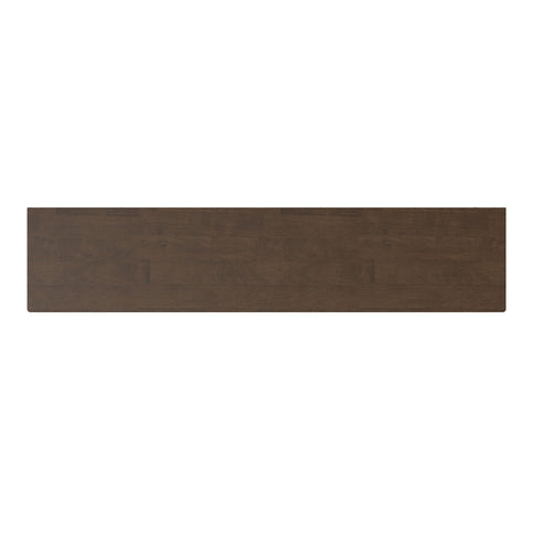 Harper - 4 Shelf Low Bookcase - Walnut Brown