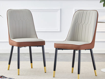 Modern Dining Chair With Metal Leg