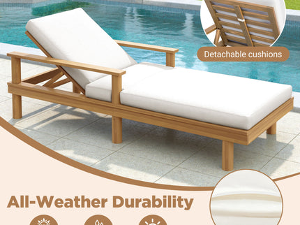5 Position Adjustable Outdoor Chaise Lounge