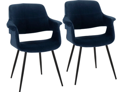 Vintage Flair - Glam, Art Deco Chair (Set of 2)