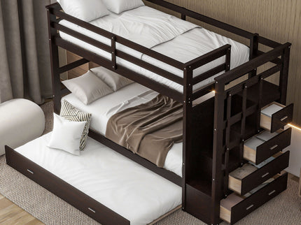 Bunk Bed With Trundle And Staircase
