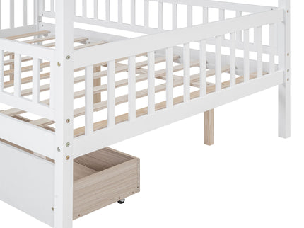 House Bed With 2 Drawers