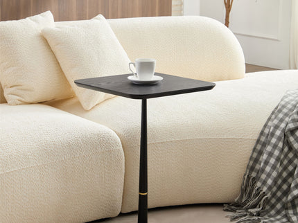 Modern Square Coffee Table And Computer Desk - Black / Gold