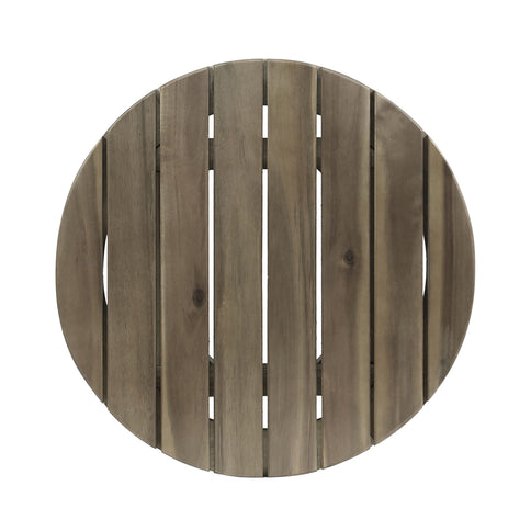 Outdoor Acacia Wood Side Table With Weather Resistance