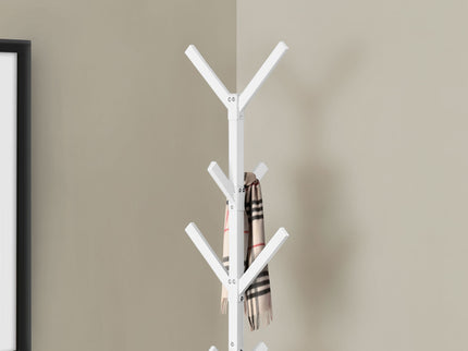 Coat Rack, Hall Tree, Free Standing, 8 Hooks, Entryway, Contemporary & Modern
