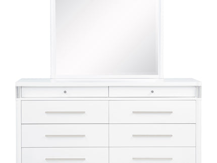 Robinson - 8 Drawer Dresser With Mirror - White