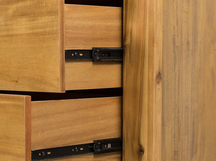 6 Drawer Dresser - Natural Wood / Brown