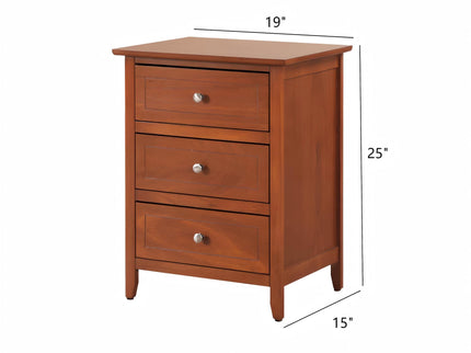 Daniel - 3 Drawer Nightstand