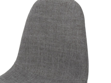 Modern Minimalist Fabric Dining Chair With Iron Legs