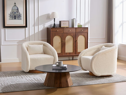 Swivel Accent Chair With 360 Degree Rotating