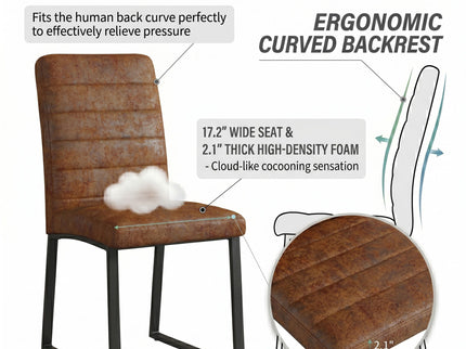 Oversized Square Design Dining Chairs For Home