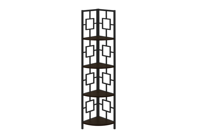 4 Tier Bookshelf, Bookcase, Etagere, Corner, For Office, Contemporary & Modern