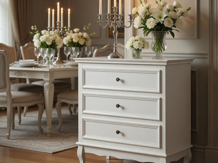 3 Drawer Dresser - White