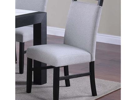 Dining Chairs With Handle Upper Backrest (Set of 2) - Charcoal