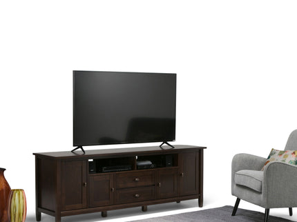 Warm Shaker - TV Media Stand Handcrafted - Tobacco Brown