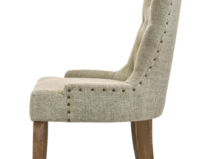 Yotam - Side Chair (Set of 2) - Beige / Oak