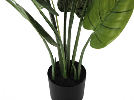 37" Tall, Artificial Plant, Aureum Tree, Indoor, Faux, Fake, Floor, Greenery, Potted, Real Touch, Decorative - Green / Black