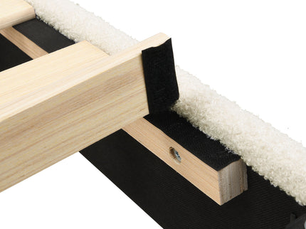 Platform Bed Frame With Tall Headboard And High Footboard