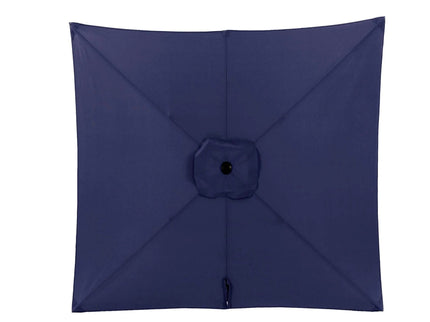 Rectangular Patio Umbrella With Crank Tilt, Polyester UV-Resistant Canopy