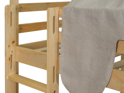 Loft Bed With House Shaped Frame And Tent