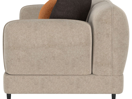 Repley - Upholstered Sculpted Track Arm Loveseat - Beige