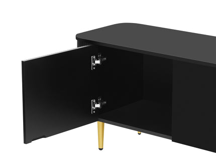 Minimalist TV Stand For TVs Up To 85", Modern Entertainment Center Media Console With 4 Spacious Cabinets For Living Room