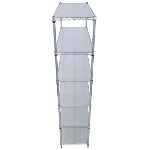 6 Tier 6000Lbs Capacity Nsf Metal Shelf Wire Shelving Unit, Heavy Duty Adjustable Storage Rack With Wheels & Shelf Liners For Commercial Grade Utility Steel Storage Rack